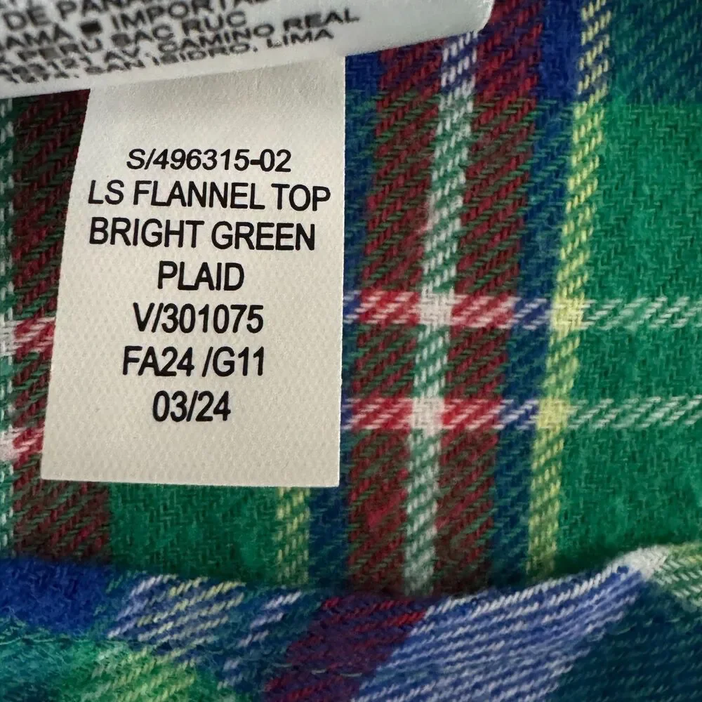 Old Navy Cozy Long-Sleeve Plaid Pocket Shirt Baby Toddler Boys Size 18-24 Months